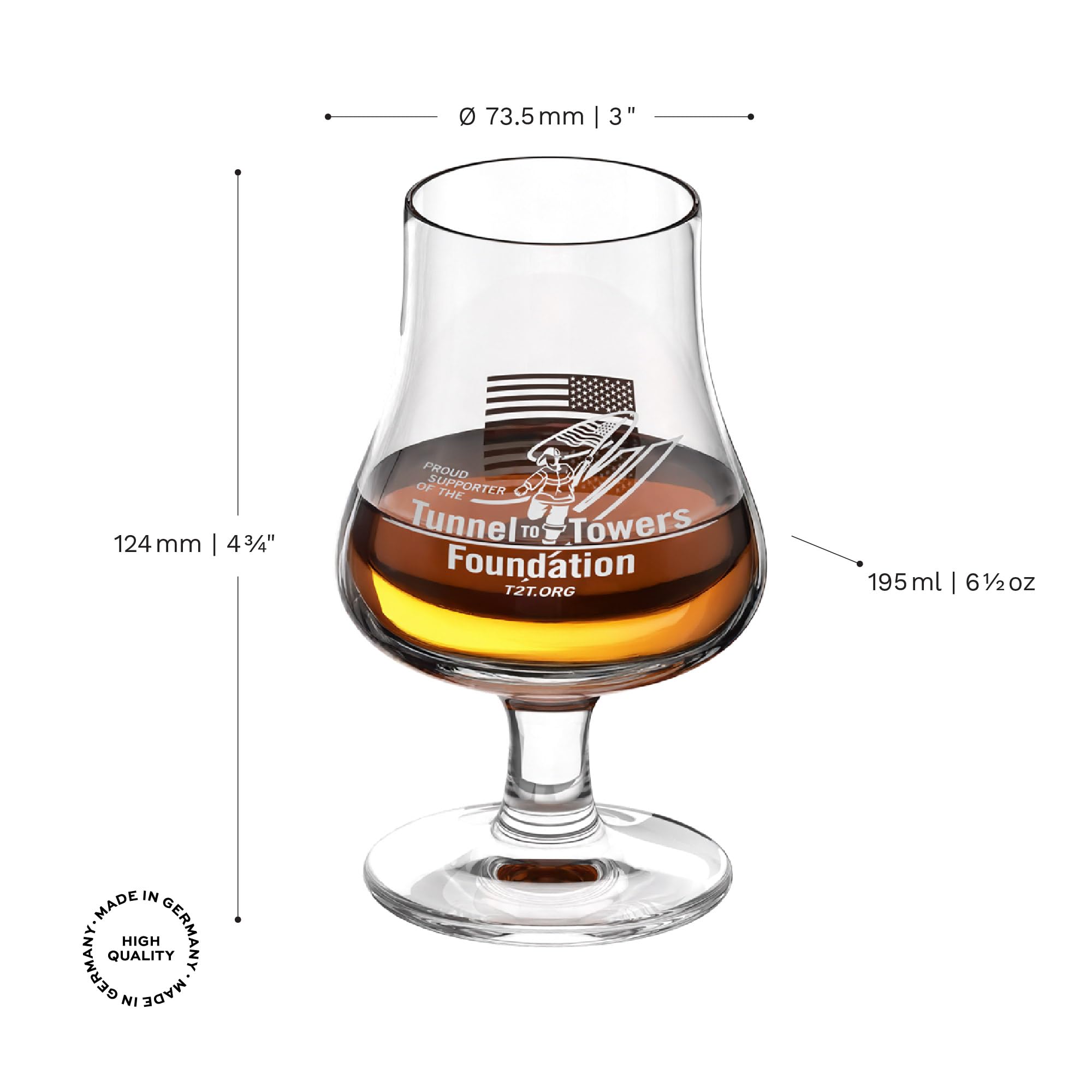 Stölzle_Lausitz Stoltze - Cata de whisky vasos 194 ml, 124 mm caja de seis