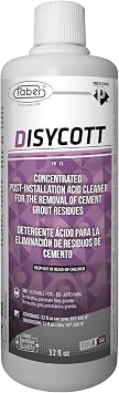 FABER DISYCOTT Acid-Based Cleaner 950mL Removes Residues of Cement-Based Grout, Dirt, Salts, Limescale, and Efflorescence