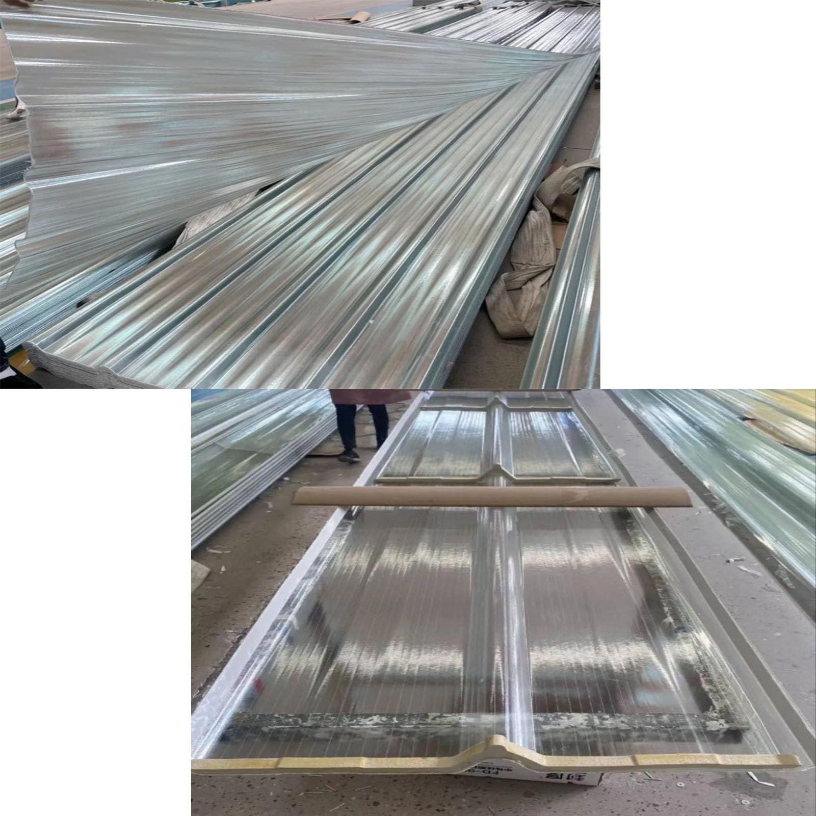 Tejas Onduladas Planchas Policarbonato Resistente a Altas Temperaturas Paneles para Techos Tabiques, Pérgolas(0.9x1.4m/2.95x4.59ft)