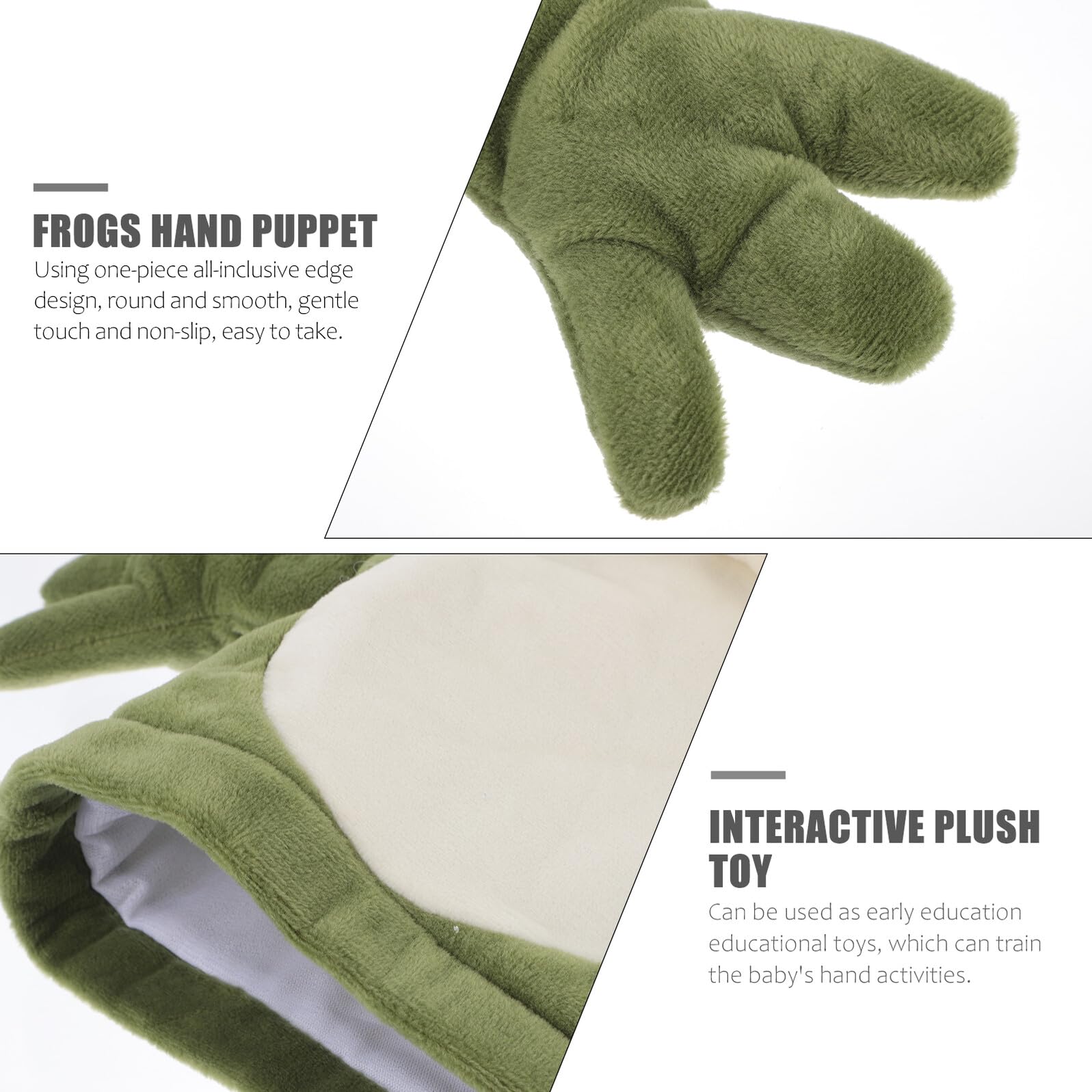 ERINGOGO Marioneta de Mano Rana de Peluche Juguete Infantil Interactivo para