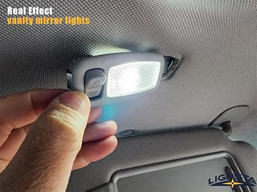 Miniatura 5 de Paquete de 8 luces LED blancas superbrillantes para interior Hyundai Elantra 2011 2012 2013 2014 2015 2016 + luces de matrícula y herramienta de