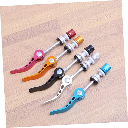 Miniatura 9 de BESPORTBLE Abrazadera de asiento de bicicleta, abrazadera de tija de sillín de liberación rápida, brochetas de perno de liberación rápida, brocheta