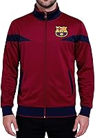 Vista 1 de Icon Sports Chaqueta deportiva de fútbol con licencia oficial del FC Barcelona, unisex para adultos