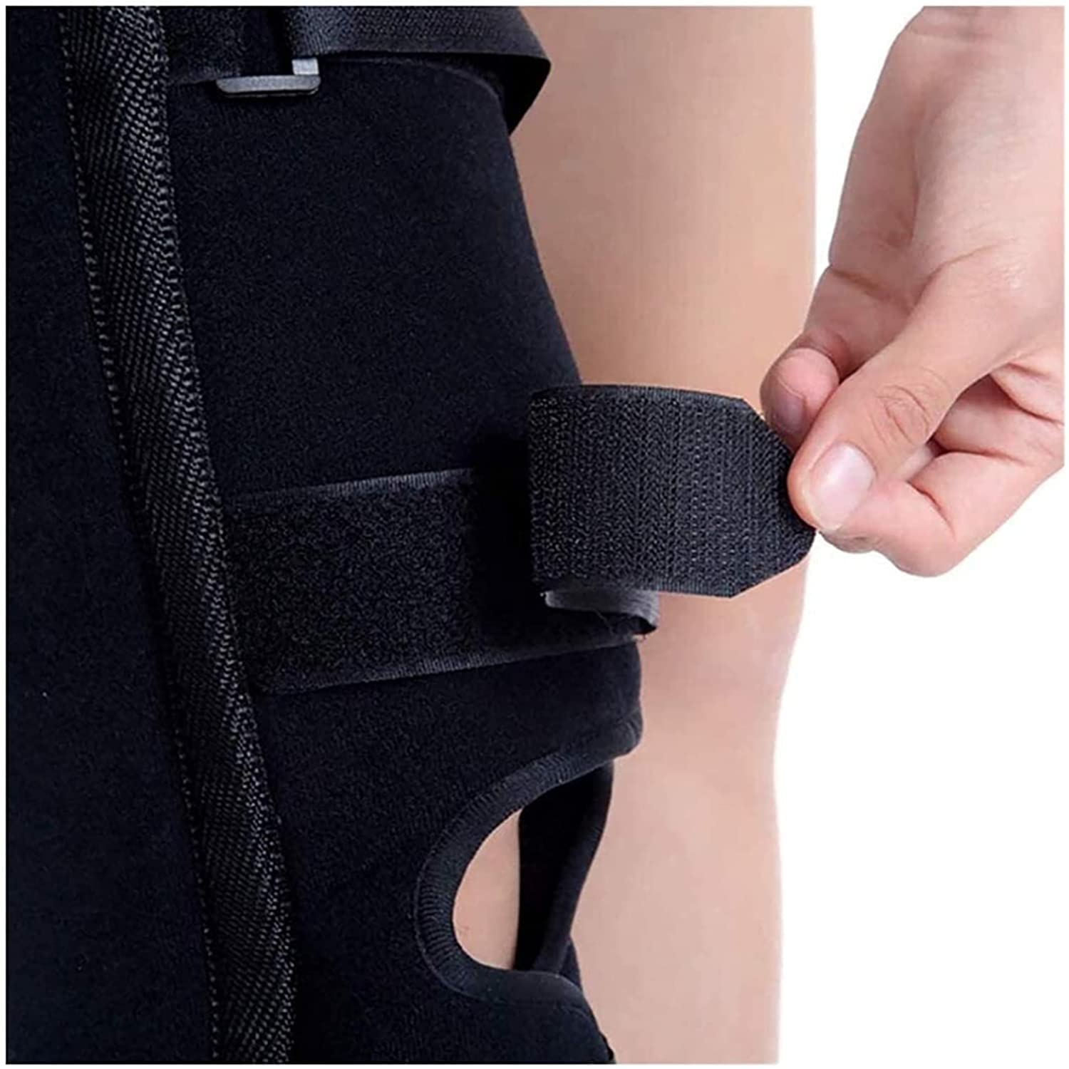 Oddychający Stabilizator Nogi, Regulowany Stabilizator Kolana, Orteza Stawu Skokowego, Stabilizator Kolana, Prosta Noga, Stabilizacja Kolana, 22.7.27,S