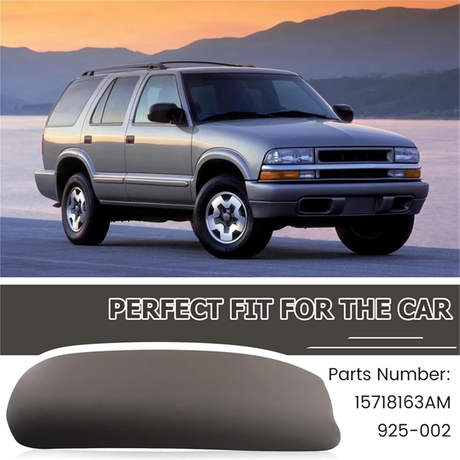 15718163AM 925-002 Car Center Console Lid Armrest Cover Replacement Compatible with Chevy Blazer 1998-2004