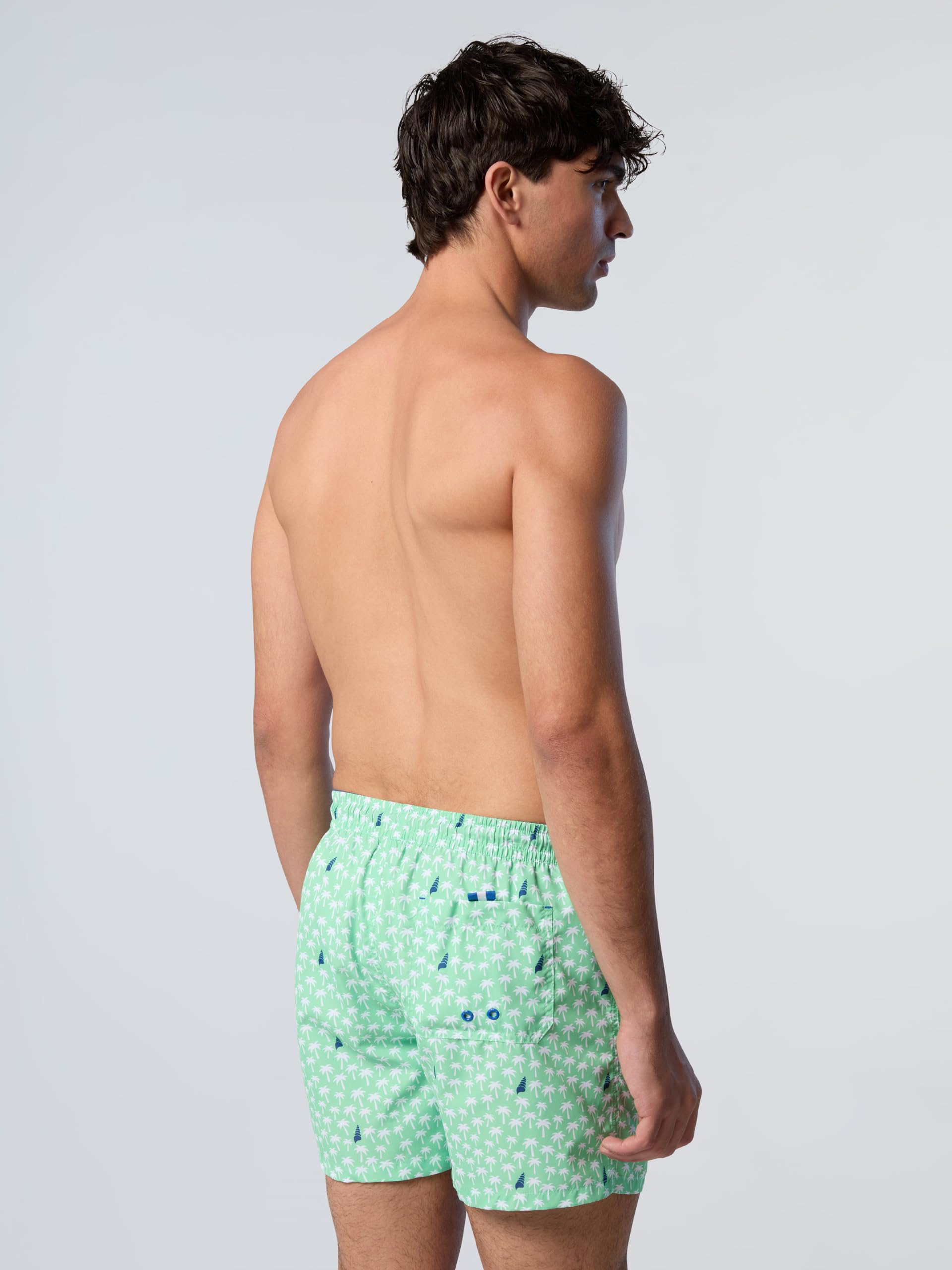 NORTH SAILS Boxer Mare Uomo in Poliestere Riciclato con Stampa Grafica