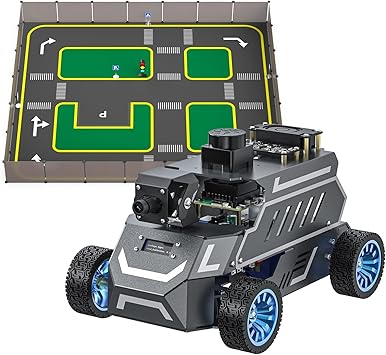 Yahboom ROS2 Robot Car AI Visual Recognition Embodied Intelligence AI for Jetson Nano and 3.2m*2.8m Track-Map+Fence 50pcs