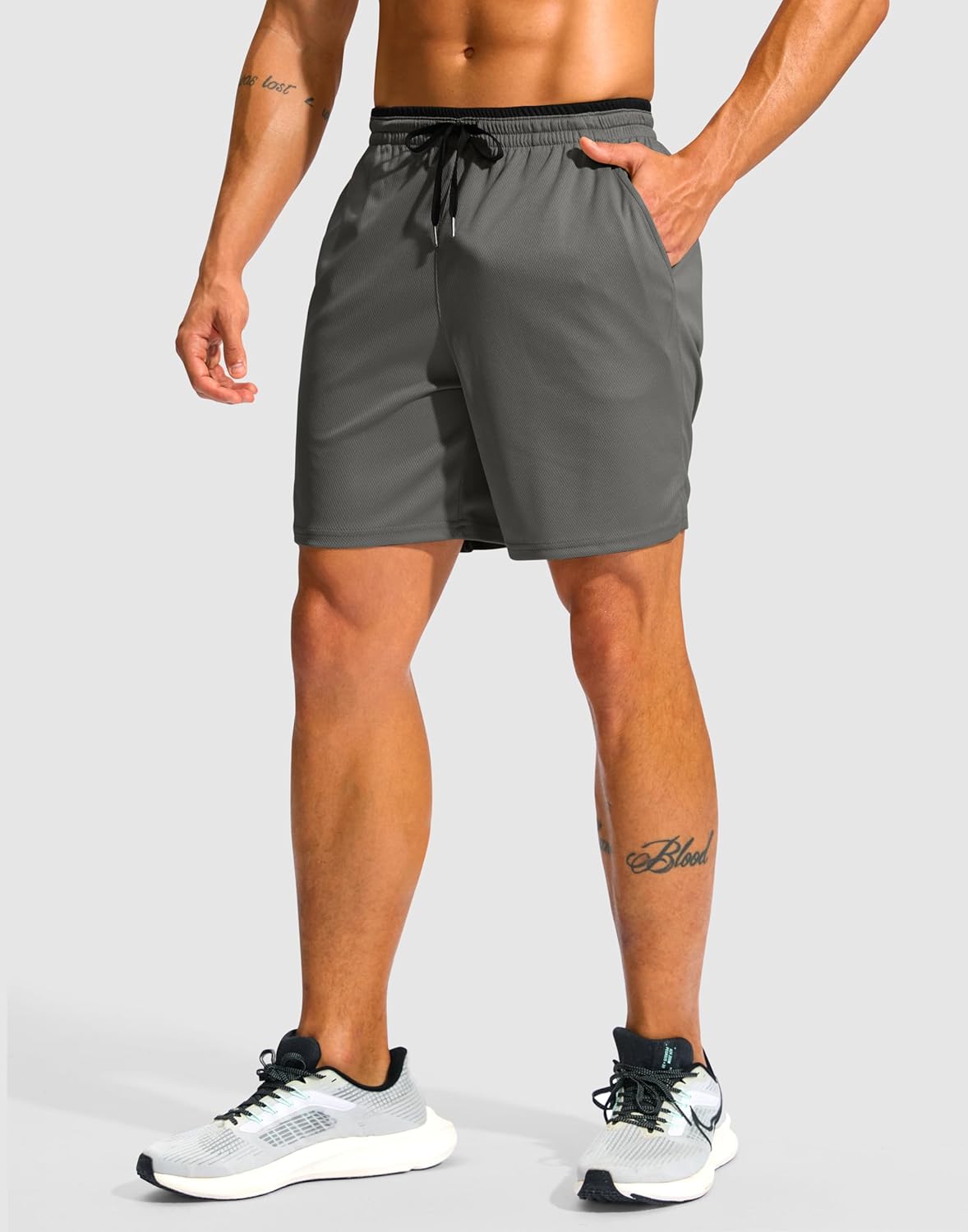 G Gradual Men's Running Athletic Shorts with Zipper Pocket 5"/ 7" Lightweight Quick Dry Gym Workout Shorts for Tennis Active - Image 3