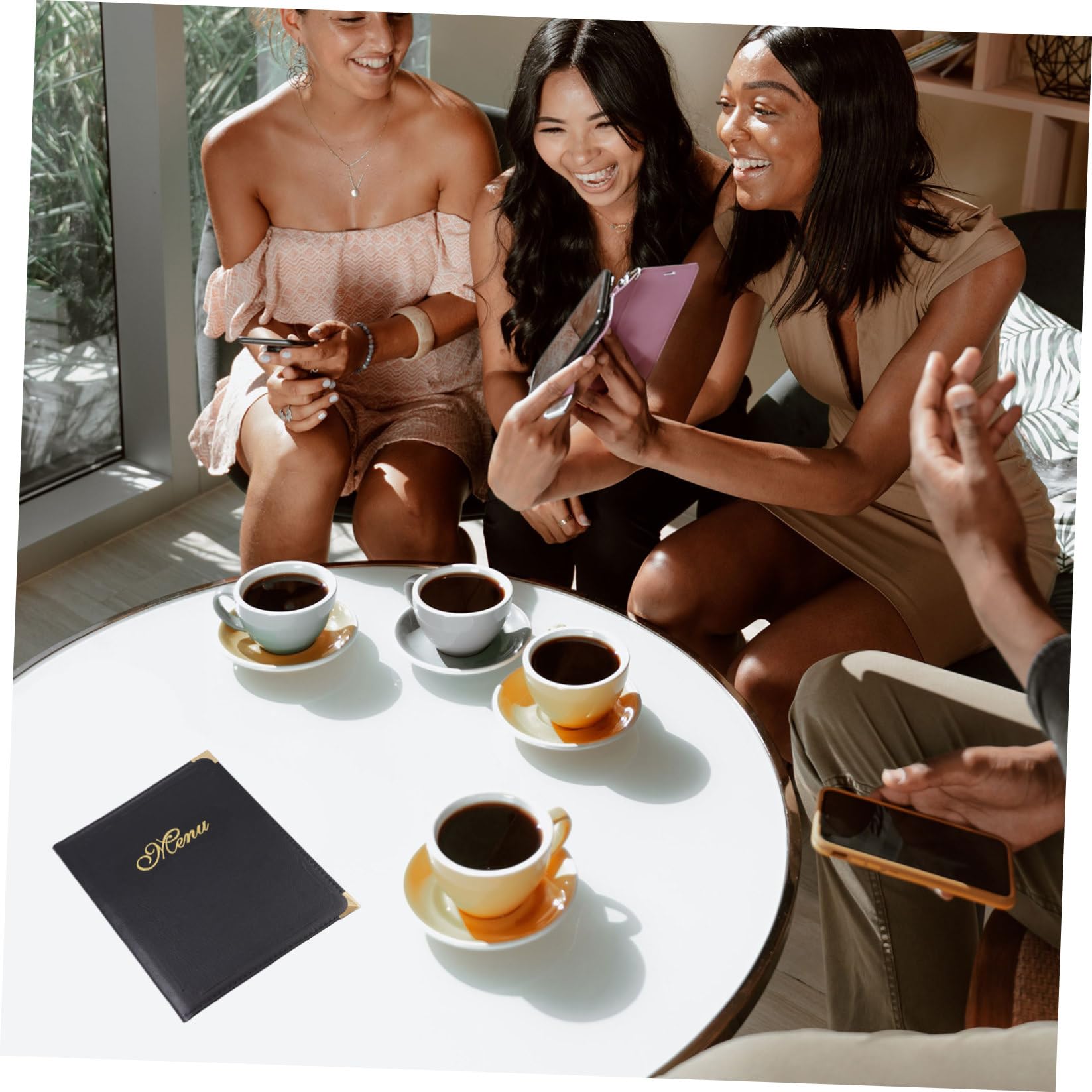PartyKindom 10 Piezas A4 Libro De Menú Personalizadas Carpeta Páginas Exquisito Restaurante Bar Uso Menú Libro Menús Soporte De Menú Carpetas Negras Protector De Bebidas Signos