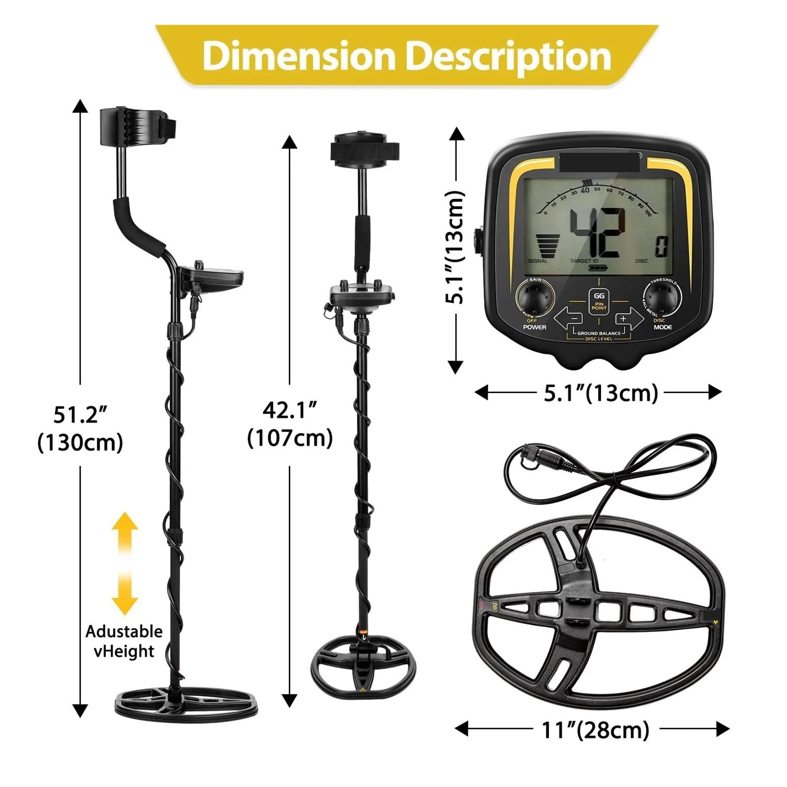TX-850 Metal Detector Underground Professional Depth 2.5m Scanner Search Finder Gold Detector Treasure Hunter Pinpointer 11inch