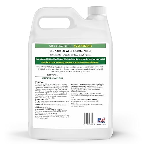 Miniatura 2 de Natural Armor Fórmula concentrada totalmente natural para herbicidas y hierbas No contiene glifosato 128 onzas de repuesto