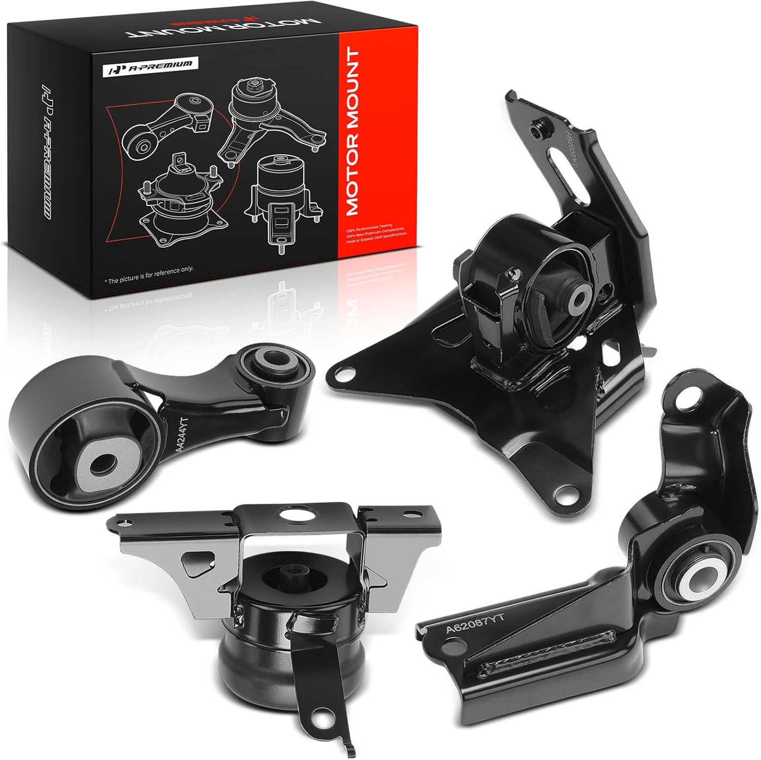 A-Premium Engine Motor Mount and Transmission Mount Kit Compatible with Toyota Yaris 2006-2011/2015-2017 1.5L, Manual Transmission Only, with Torque Strut Mount, Set of 3