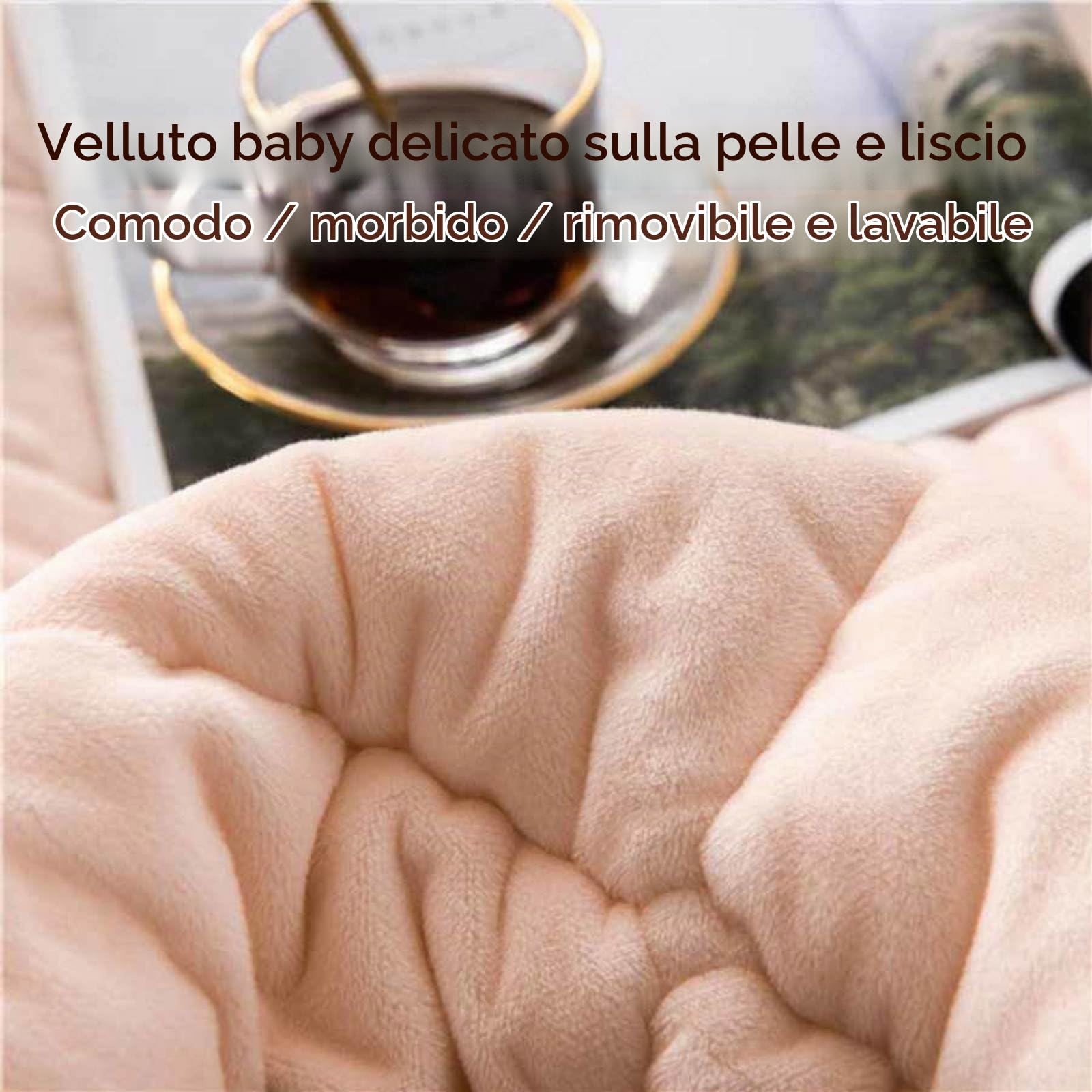 Copri/Copertura Testata Letto Velluto Matrimoniale Imbottito, Copritestata Letto Fodera Elastica Protezione, Coprire Antipolvere Coprire Antipolvere Cover Addensare AntiGraffio, Blu-180cm