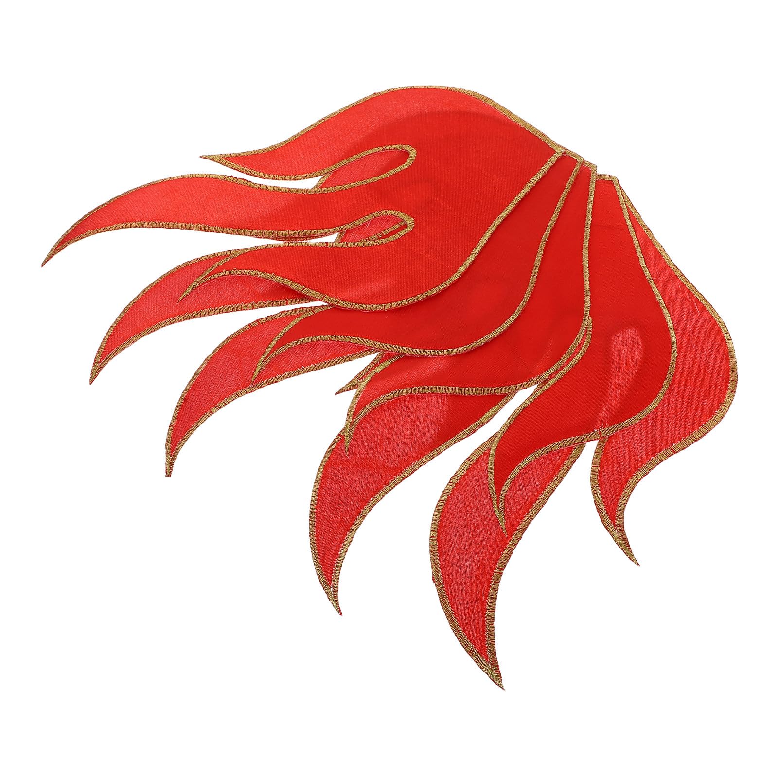 Healvian 5pcs Patchs Brodés Thermocollants Flamme de Feu Rouge pour Jeans et Paquet, Décoratifs et Faciles à Stocker, pour DIY et Boutiques de Vêtements