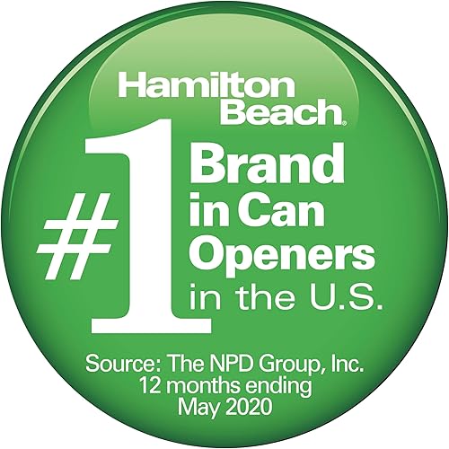 Miniatura 5 de Abrelatas de tacto suave Hamilton Beach 76607 color negro y cromo Sin tijeras Negro