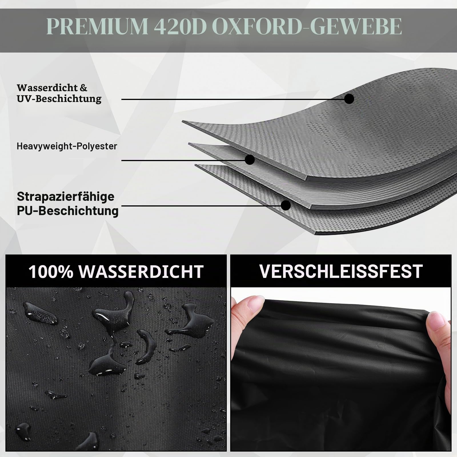 Motorrad Adventure für BMW r1200gs r1250gs r1300gs und f650gs f750gs f850 gs (Mit Kofferraum) 420D Oxford-Stoff Wasserdicht Motorrad Abdeckplane Outdoor,Wasserdicht reißfest Motorradplane