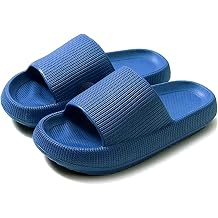 Dfcdcoo Cloud Slippers for Women,Bathroom Non-Slip Quick Drying Open Toe Super Soft Comfy Thick Sole Home House Cloud Cushion Slide Sandals