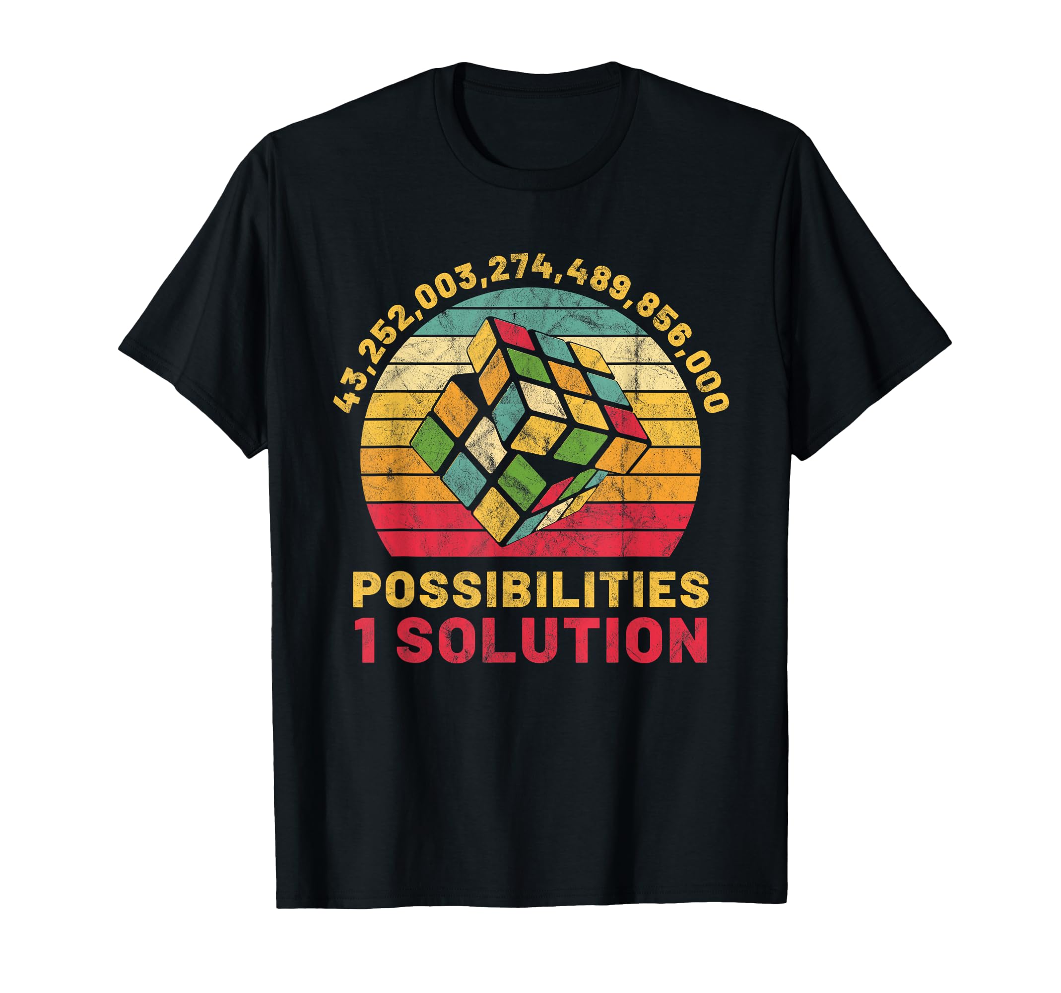 Retro Math T-Shirt - Black - Small - Short Sleeve - Classic Fit - Cotton - All Seasons - Youth