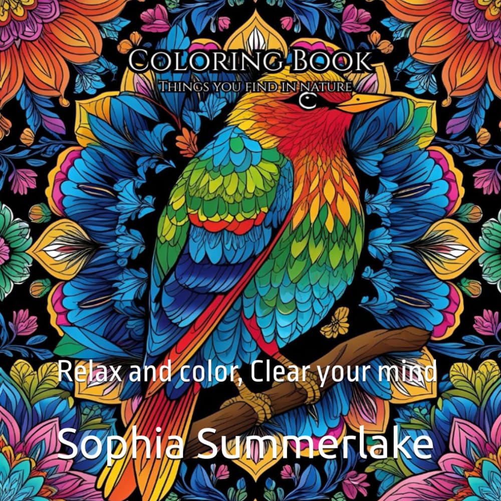 Calming Nature Adult Coloring Book: Relax and color, Clear your mind
