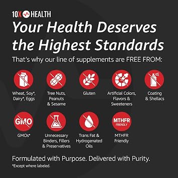 10X Health Vitamin D3 5000 IU & K2 MK7 - Menaquinone 7 ، مكمل فيتامين D3 K2 عالي الفعالية لصحة العظام والقلب والأسنان - 125 ميكروغرام من فيتامين D و 90 ميكروغرام من فيتامين K2-60 كبسولات