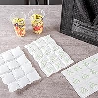 Vista 6 de Restaurantware Delivery Tek - Hojas de hielo de 11.4 x 7.7 pulgadas, 10 paquetes fríos duraderos, diseño fácil de usar, a prueba de fugas, bolsas