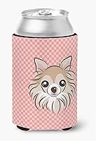 Vista 195 de Caroline's Treasures BB1293LITERK Tablero de ajedrez verde lima Weimaraner Botella de vino Hugger Funda Enfriadora Abrazador Lavable a Máquina