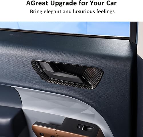 Miniatura 5 de JONKOKO Cubierta de marco de manija de puerta interior de automóvil ABS para Ford Maverick 2022-2024 manija de puerta de automóvil, cubierta