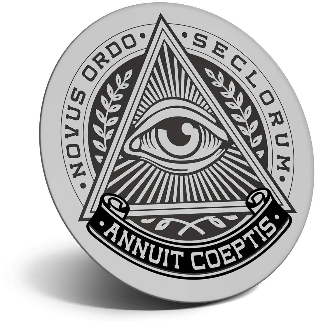 Destination Vinyl Ltd Magnet for Refrigerator, Fridge - All Seeing Eye of Providence Freemason for Office, Cabinet and Whiteboard, Magnetic Stickers, 4512