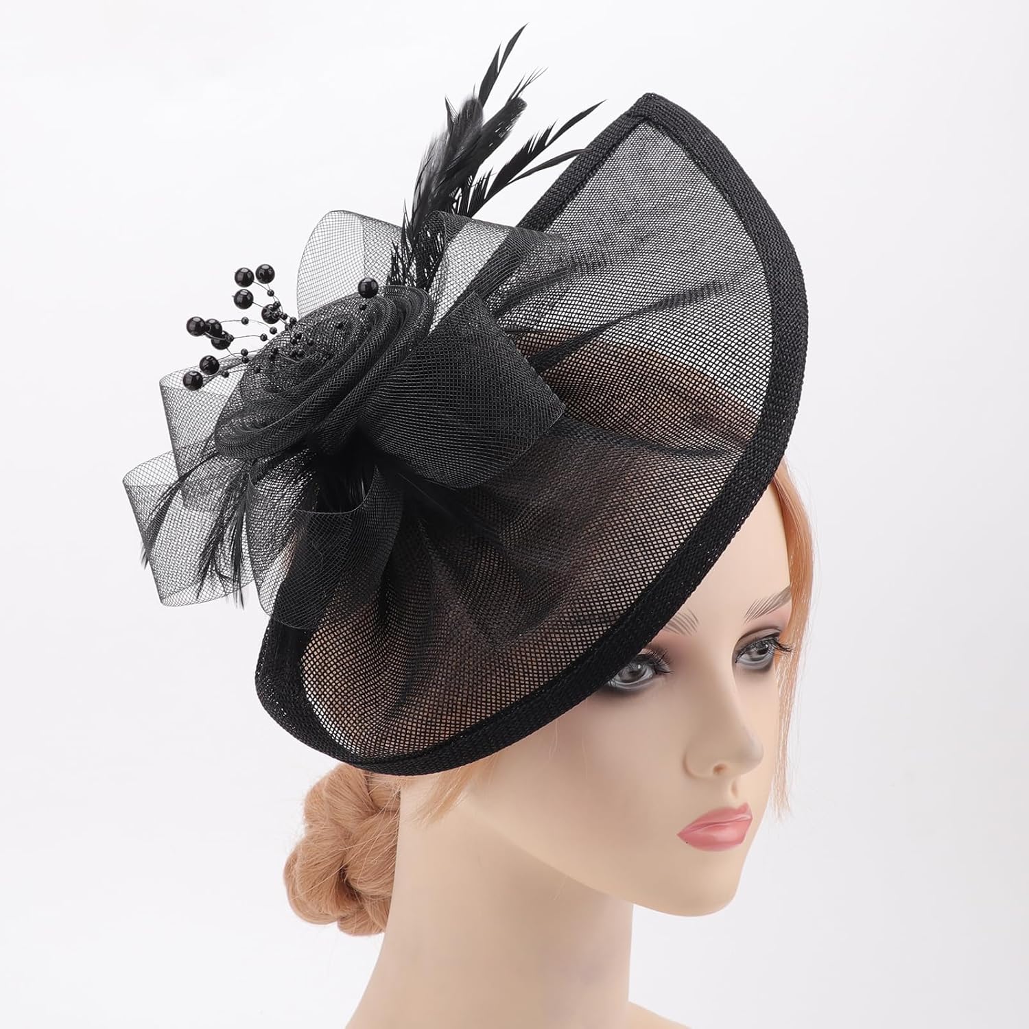 Women Fascinators Hats Flower Fascinators with Headband and Clip Tea Party Headwear for Women and Girls - Image 3