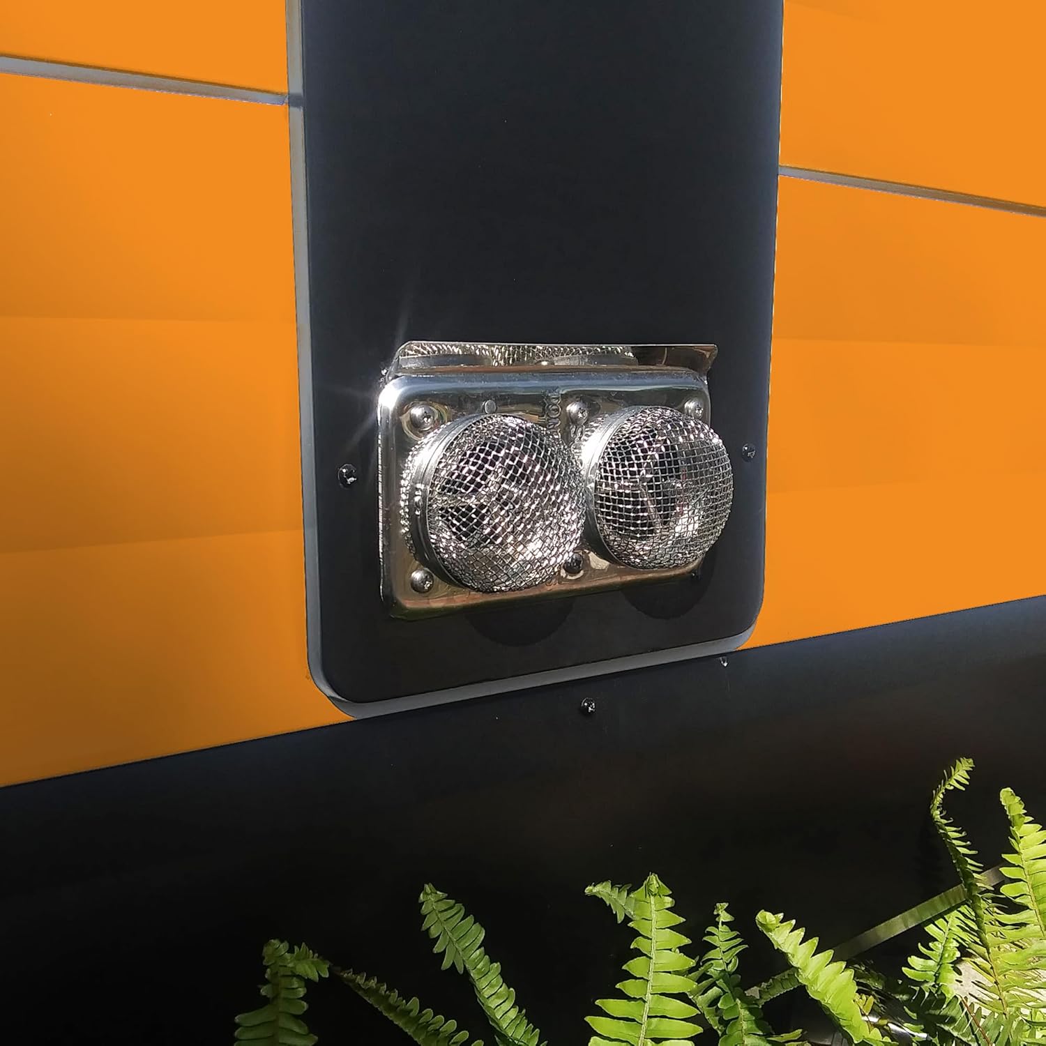 TONDA RV Furnace Vent Screen, Bug Screens Heater Vent Cover for Camper with Installation Tool and Silicone Rubber, 2.8 x 1.3 Inch, 2 Pack