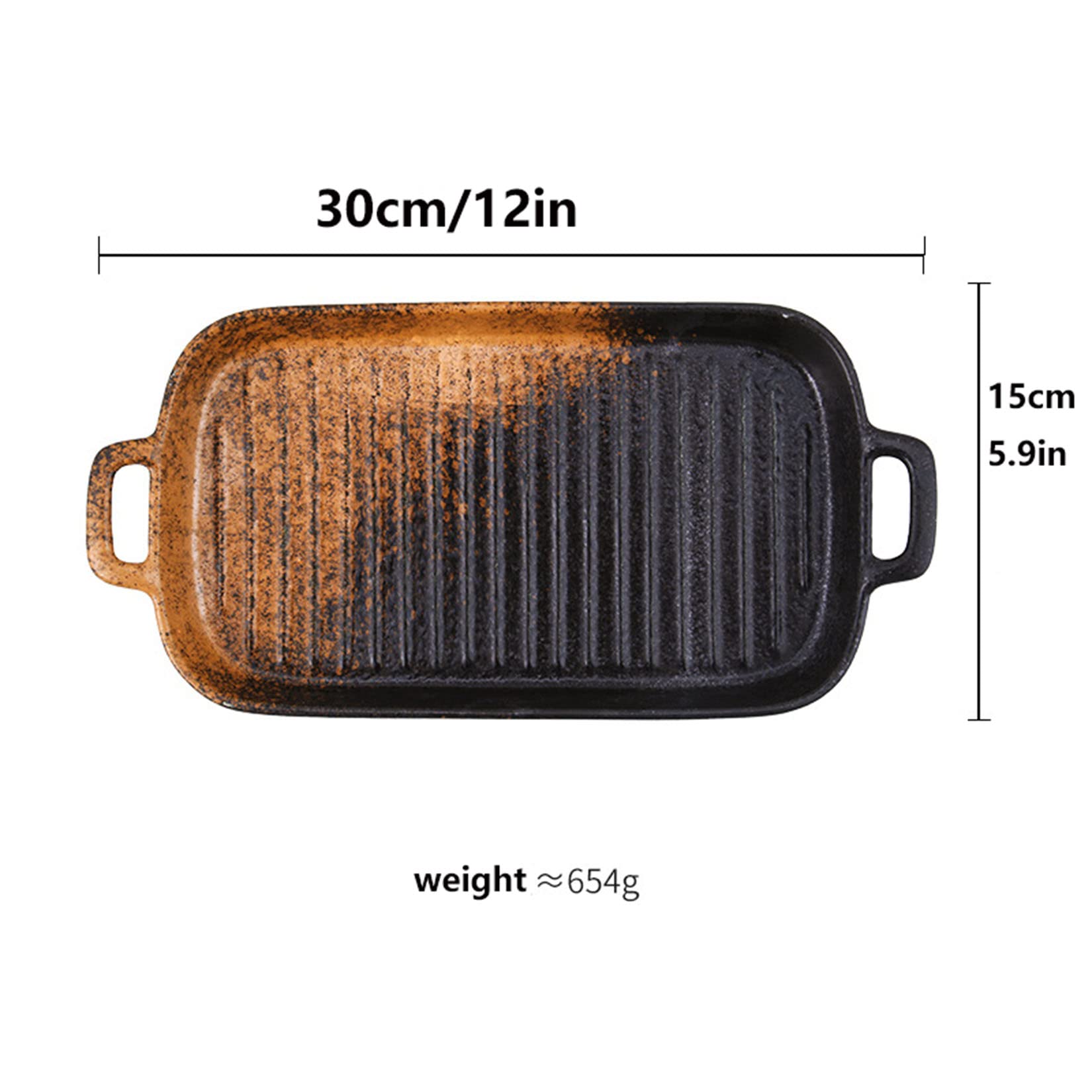 Lot de 2 moules à Tarte rectangulaires Profonds en Porcelaine, Jolis Plats à Tarte en Porcelaine pour la Cuisson de gâteaux et de Repas, Plats à Tarte en Porcelaine