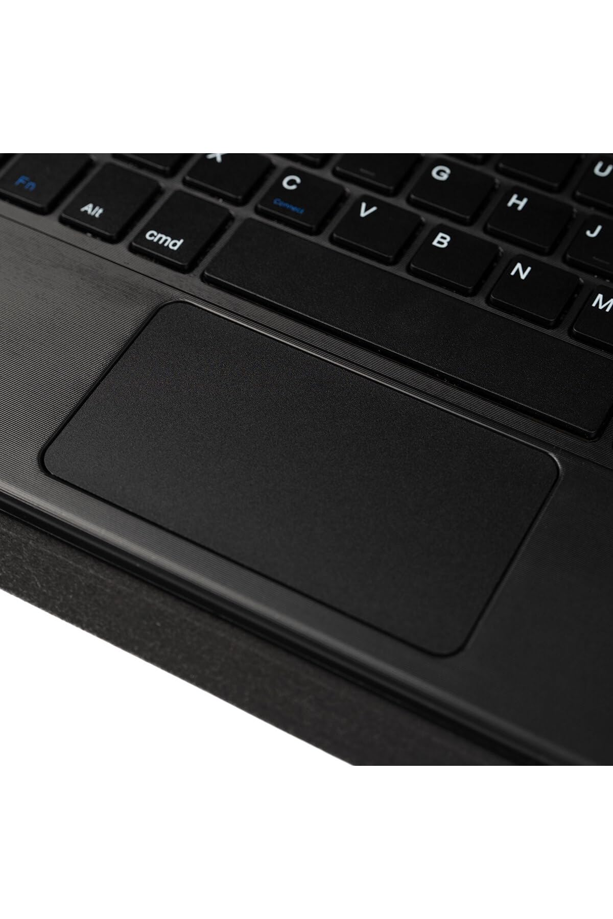 CONSTRAIN - Galaxy Tab S9 ile Uyumlu Border Keyboard Bluetooh Bağlantılı Standlı Klavyeli Tablet Kılıfı-Siyah