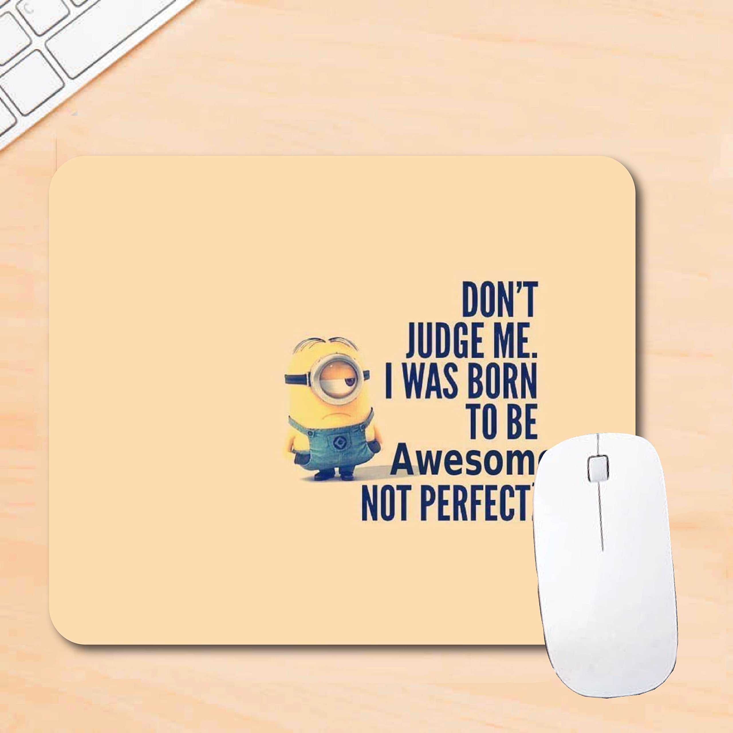woopme® Quotes Cartoon Printed Design Anime Rubber Base Non Skid Mouse Pad Kids Gaming Boys Laptop PC Computer Rectangle Mousepad Multicolored L x H 24 x 20 CMS
