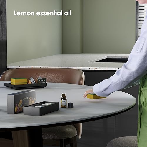 Miniatura 8 de LANEDO Lujoso juego de regalo de spa de aromaterapia, 4 botellas de aceites esenciales de aromaterapia, 1 barra de jabón, 1 botella de velas de