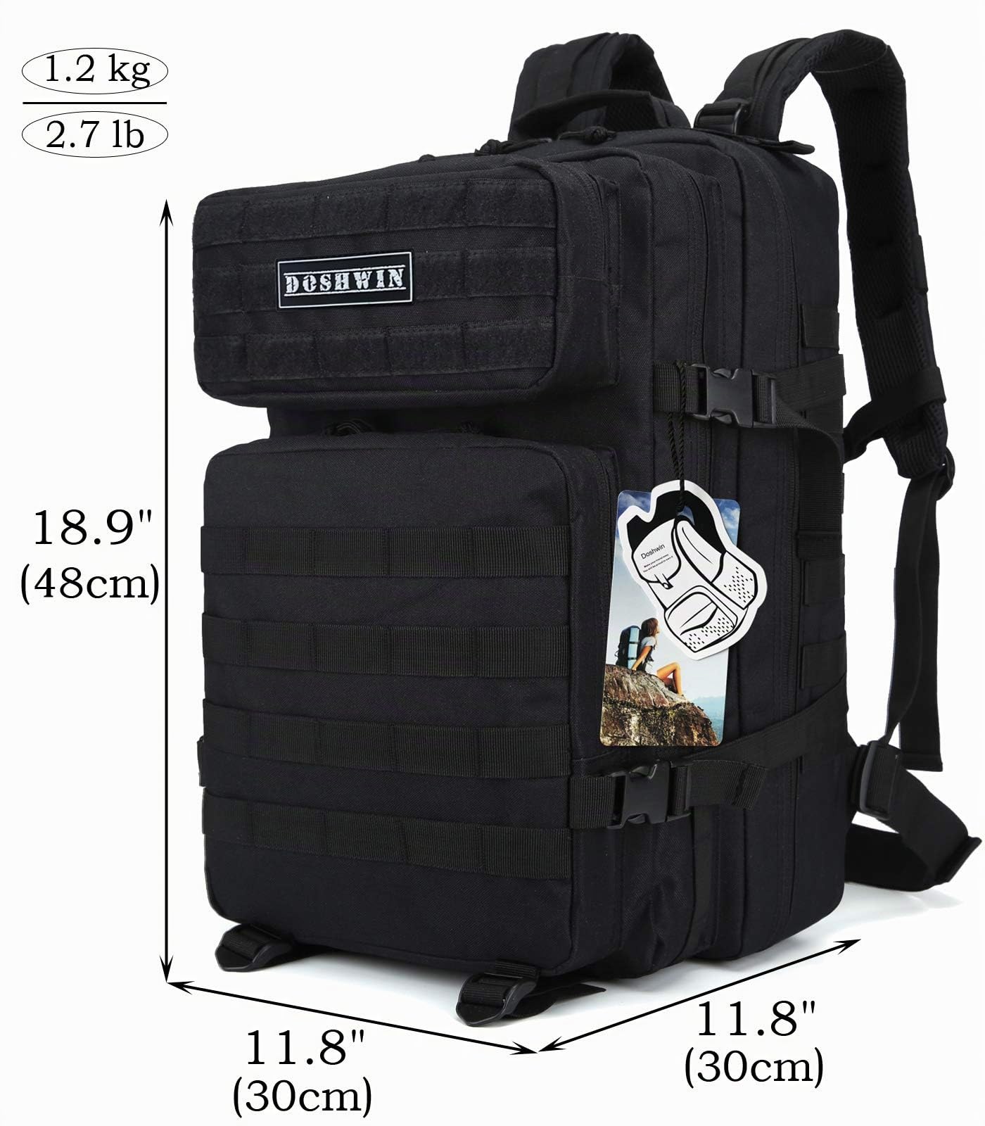 40L Sac à Dos Militaire Tactique Armee Molle de Randonnée Voyage Trekking