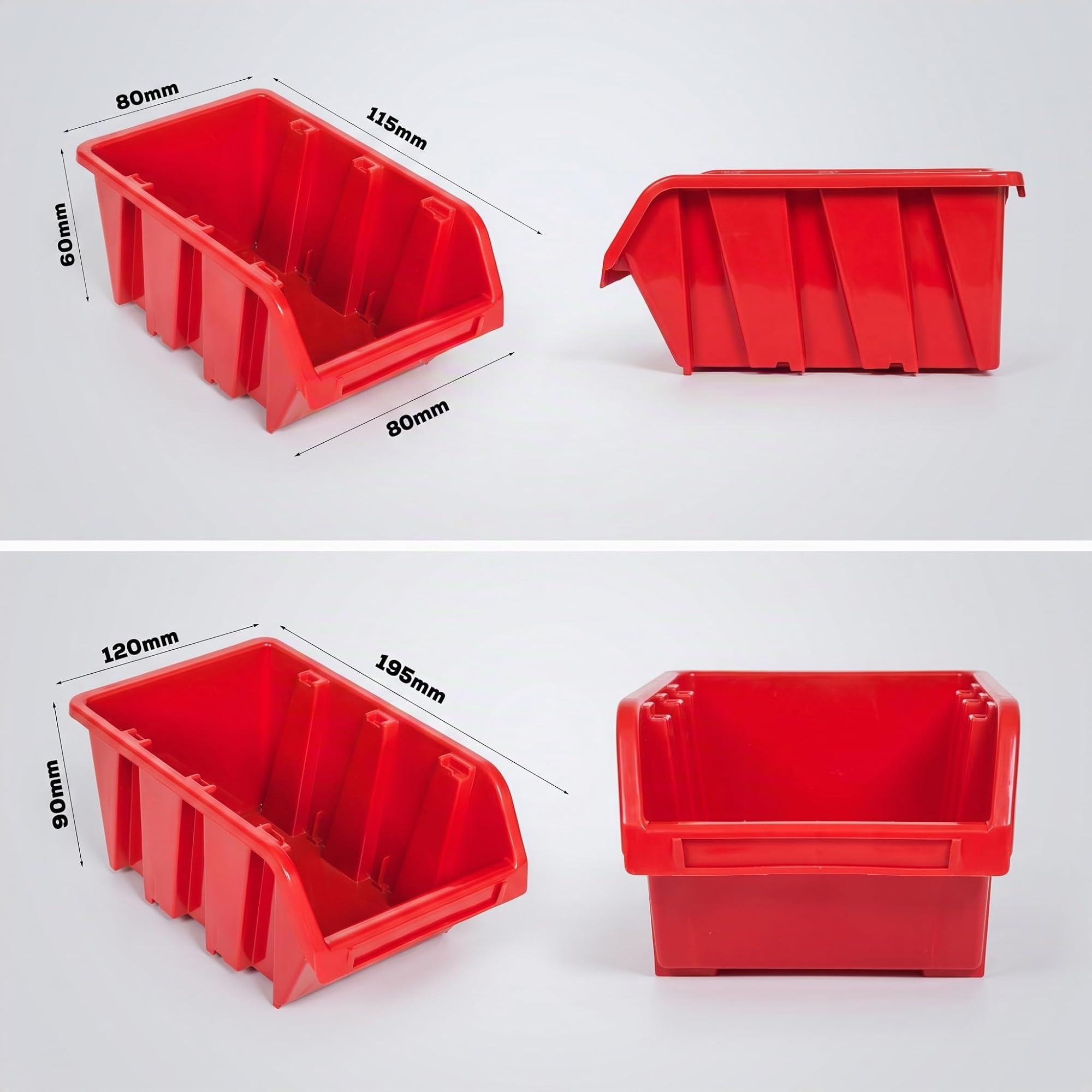 Système de rangement mural - 115 x 78 cm - Support à outils - 23 pièces Étagère de rangement modulable pour outils avec boites de rangement