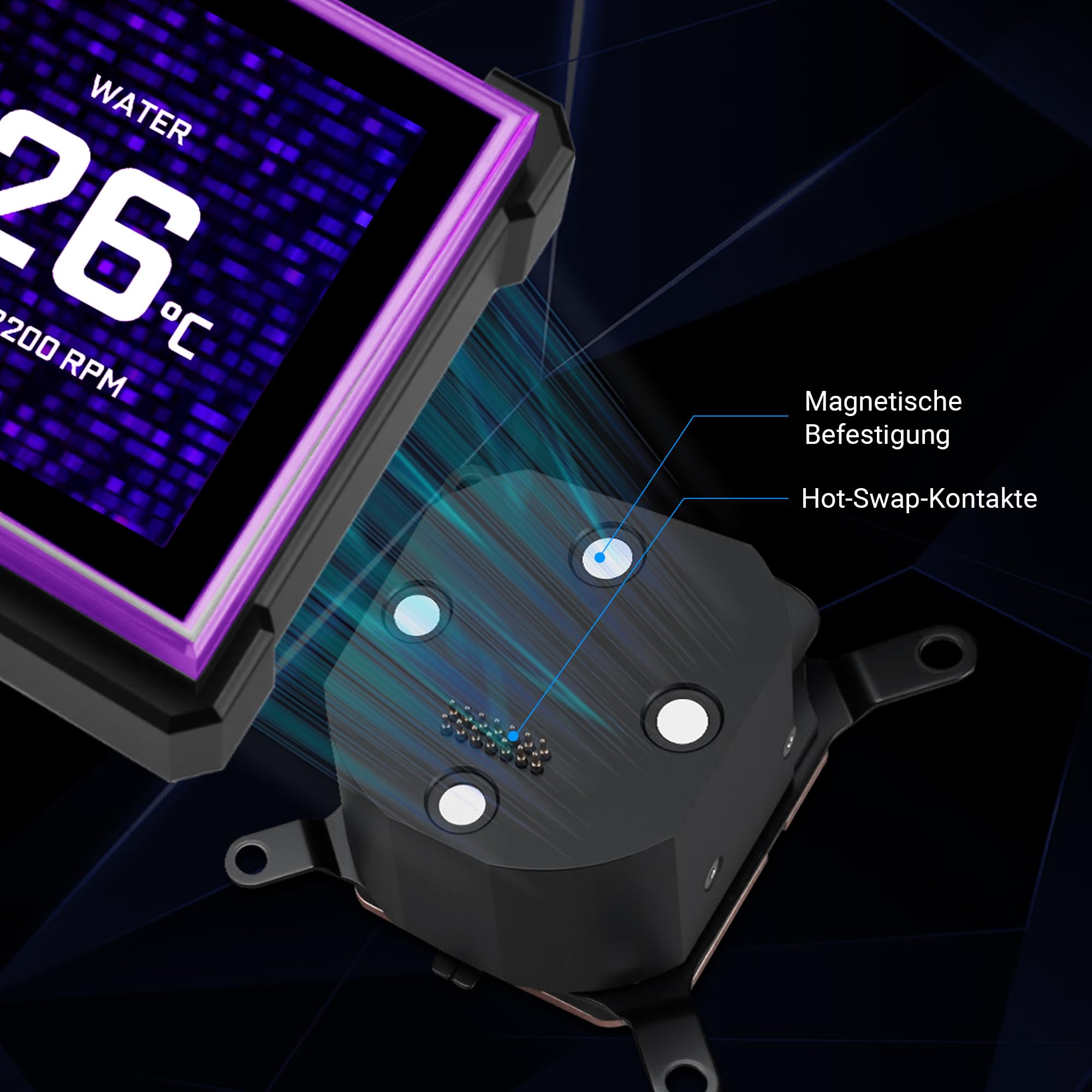 Lian Li HydroShift II LCD-S 360 CL Processore Kit di raffreddamento a liquido 12 cm Bianco 1 pz (Lian Li HydroShift II LCD-S 360CL All In One CPU Cooler - White)