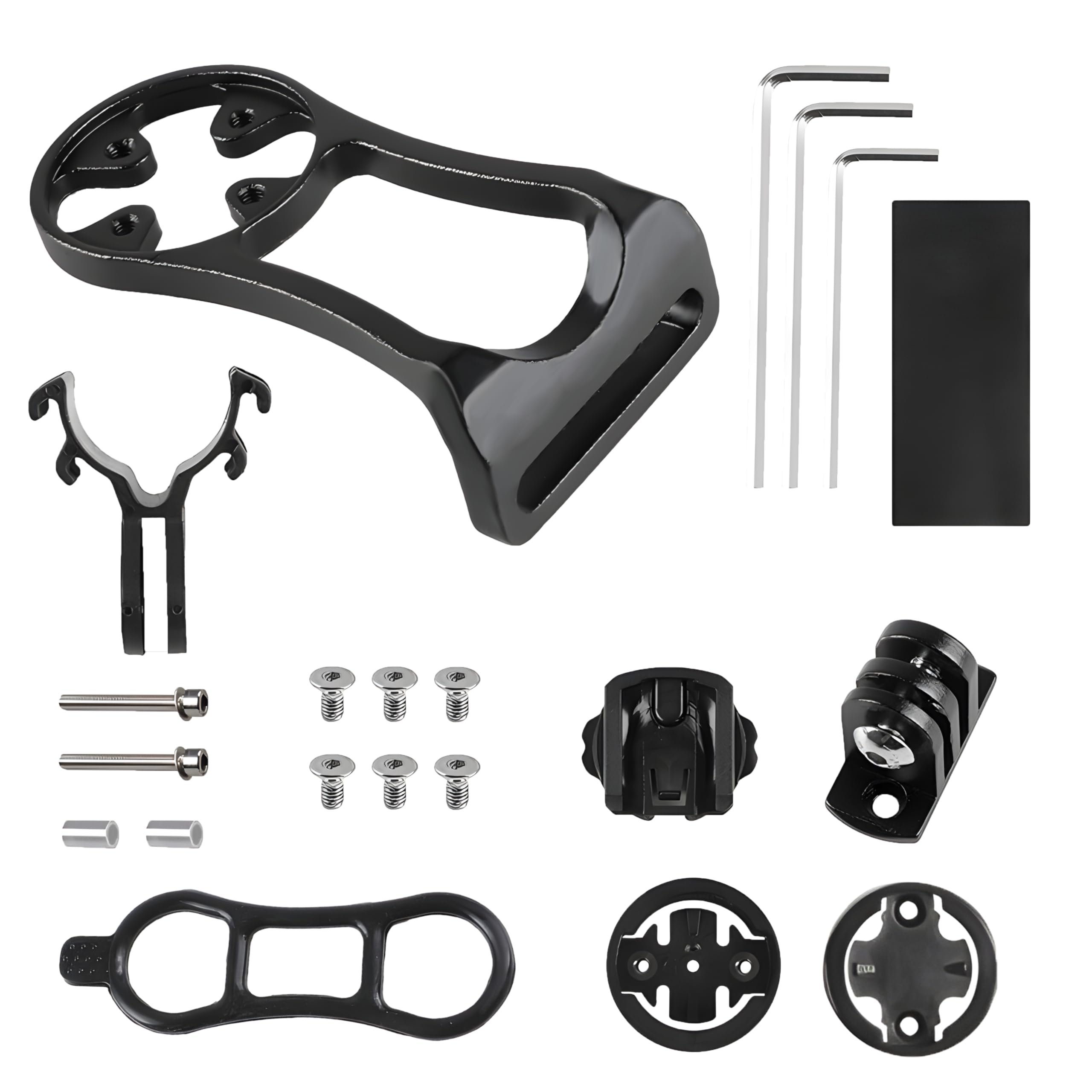 Uchwyt rowerowy, uchwyt na komputer rowerowy, kompatybilny z Garmin/IGPS Bolt Mount uchwyt na kierownicę rowerową FEdge Extended Out przedni uchwyt, regulowany uchwyt Edge, uchwyt na mostek (czarny)