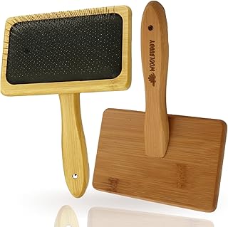 Wool Carders Large, Hand Carders for Wool, 2 pcs Needle Felting Tools, Slicker Brush for Dogs, Spinning and Weaving, Carding Brushes for Needle Felting Wool