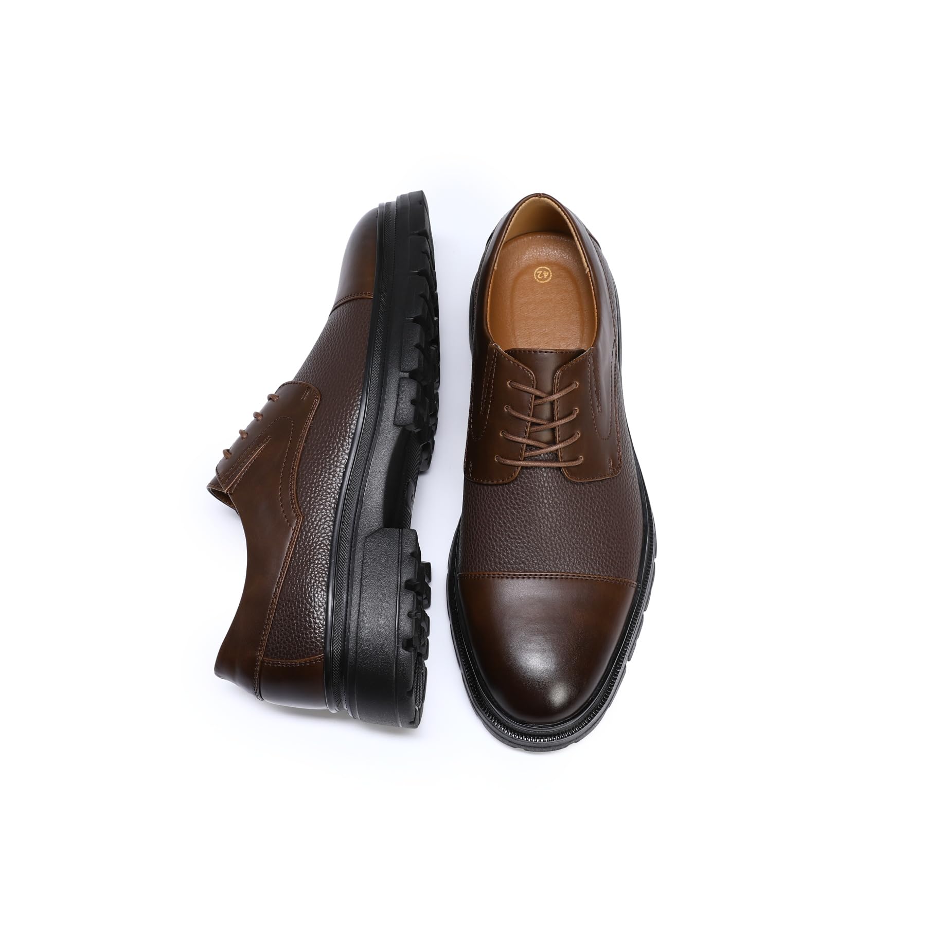Allthemen Derby Uomo Casual Business Scarpe Eleganti Basse Stringate Oxford da Abito Sposa Comode