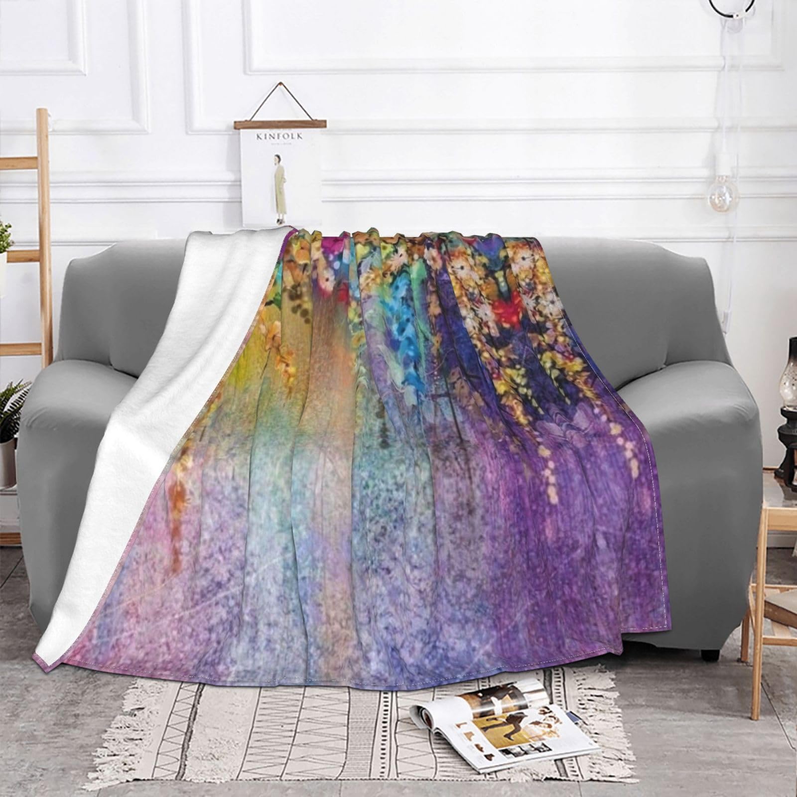 Couverture polaire pour canapé-lit lit et soirées cocooning