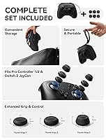 Vista 2 de JSAUX Slim & Compact Case for Nintendo Switch Pro / Switch 2 Pro Controller, Hard Shell Travel Carrying Case, Portable Protective Bag with All