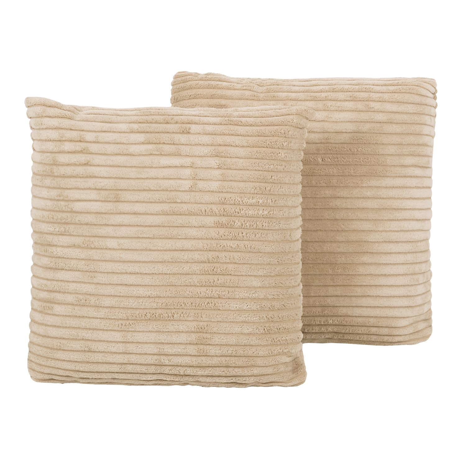 KiddyMoon Cuscino Per Bambini 30X30 Cm - Set 2 Pezzi - Decorativo Morbido Da Interni, Beige