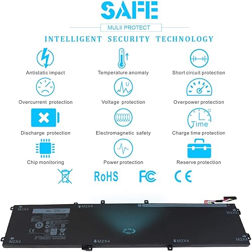 Miniatura 5 de Batería 4GVGH 6GTPY 5XJ28 para Dell XPS 15 9560 9570 9550 7590 Precisión 5510 5520 5530 5540 M5520 Vostro 7500 i7-7700HQ 5D91C GPM03 1P6K Portátil D