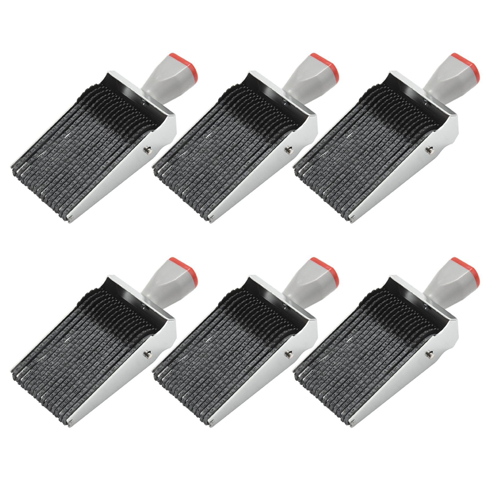 Lot de 6 tampons en caoutchouc multi-usages à 15 chiffres avec lettres de l'alphabet en anglais et chiffres en relief, bricolage, scrapbooking, papeterie