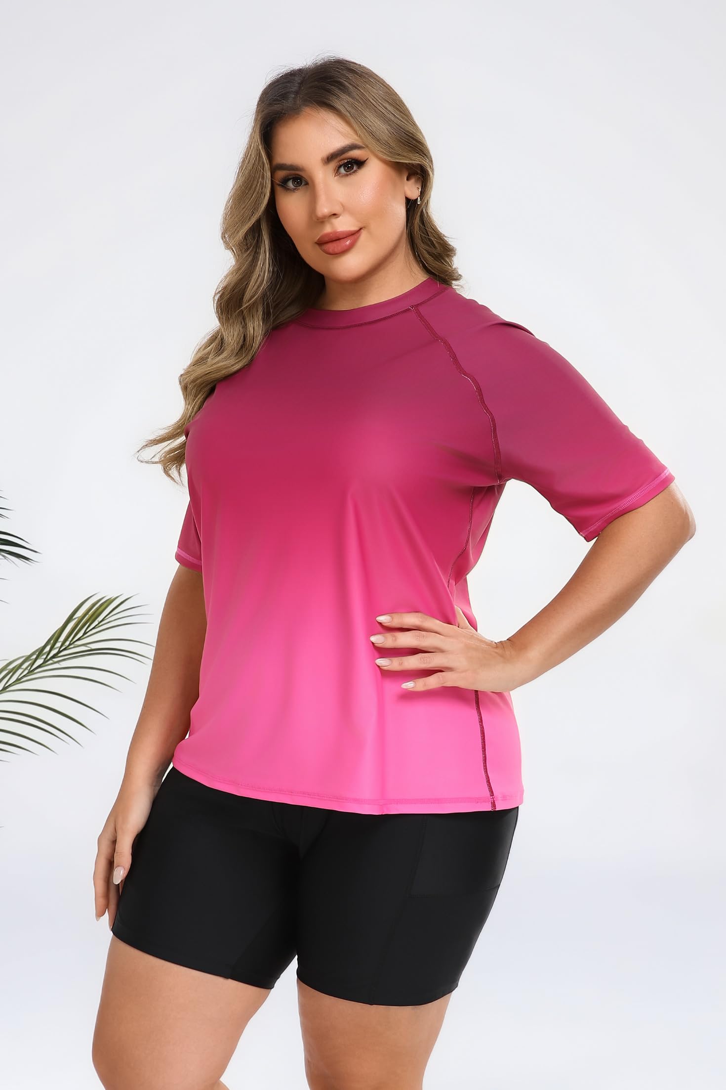 Halcurt Maillot de bain 2 pièces avec soutien-gorge intégré et poches pour femme