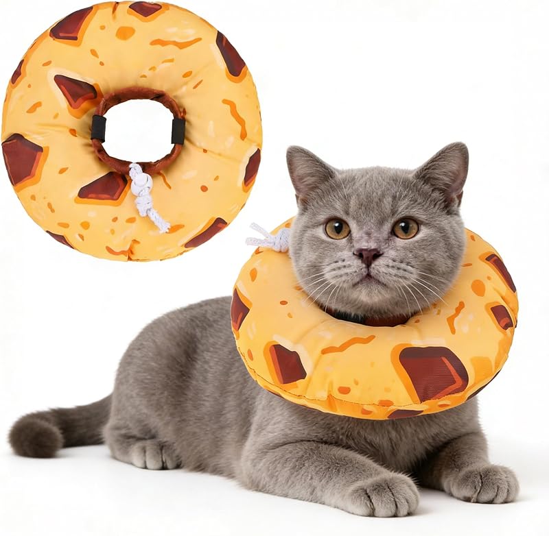 Colar Cone Macio de Recuperação para Gatos BEAUTYZOO com Ajuste por Cordão