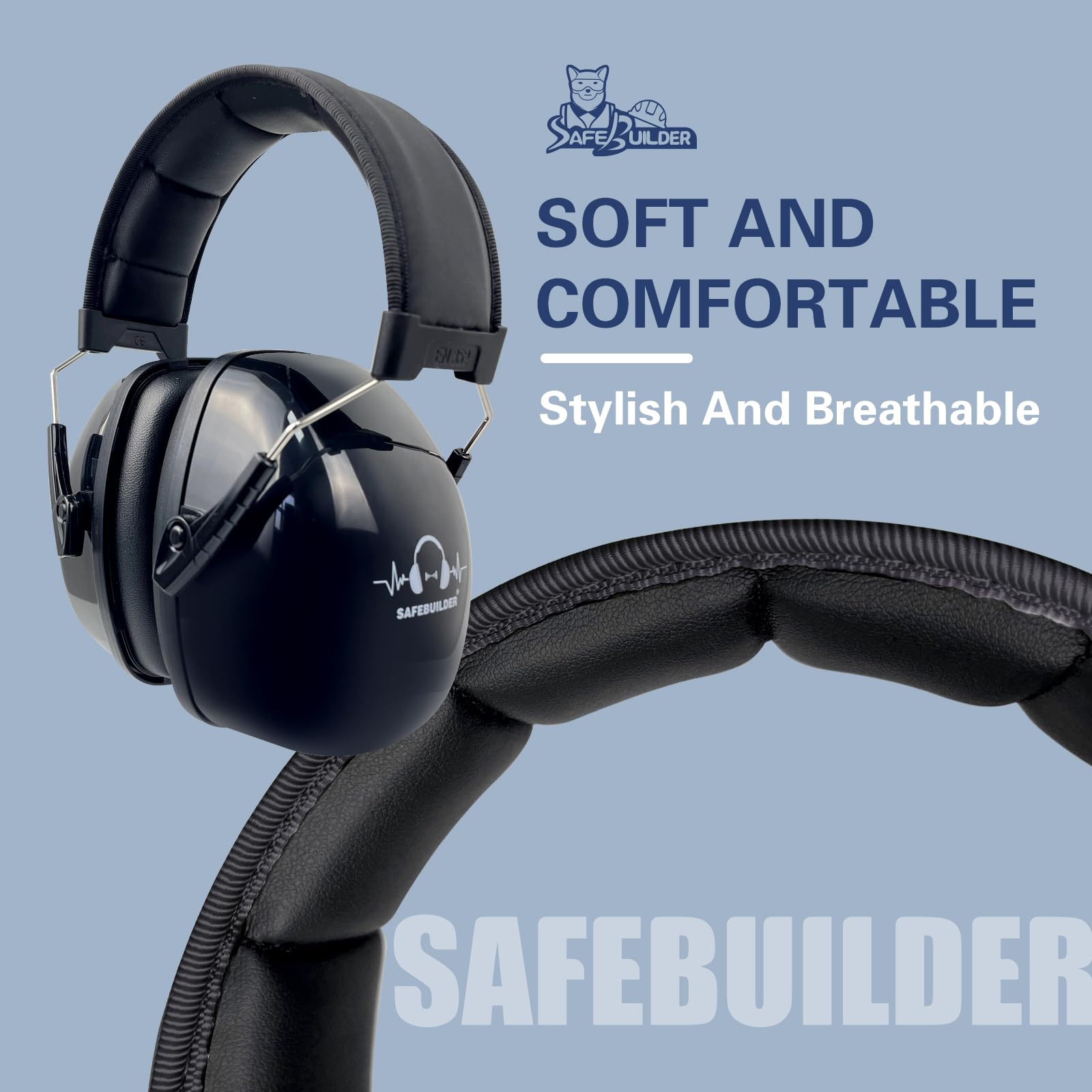 SAFEBUILDER SK-06P Protection auditive, protection auditive, réduction du bruit, NRR, 28 dB, protection auditive réglable pour travaux de pelouse