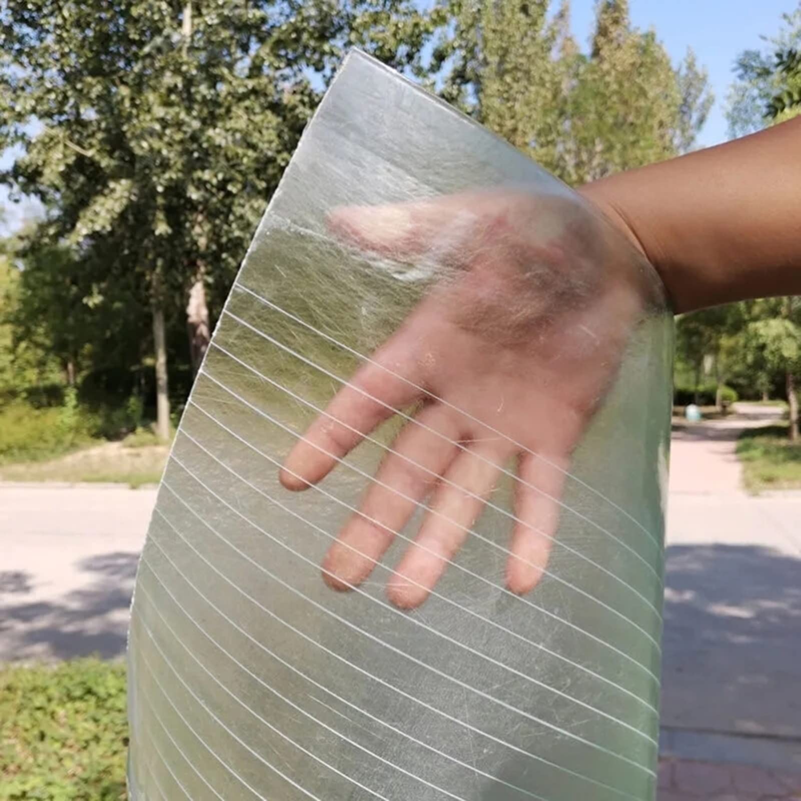 Foglio di copertura in policarbonato, pellicola trasparente per serra resistente ai raggi UV, pannelli di illuminazione per giorno di isolamento trasparente, policarbonato per giardinaggio