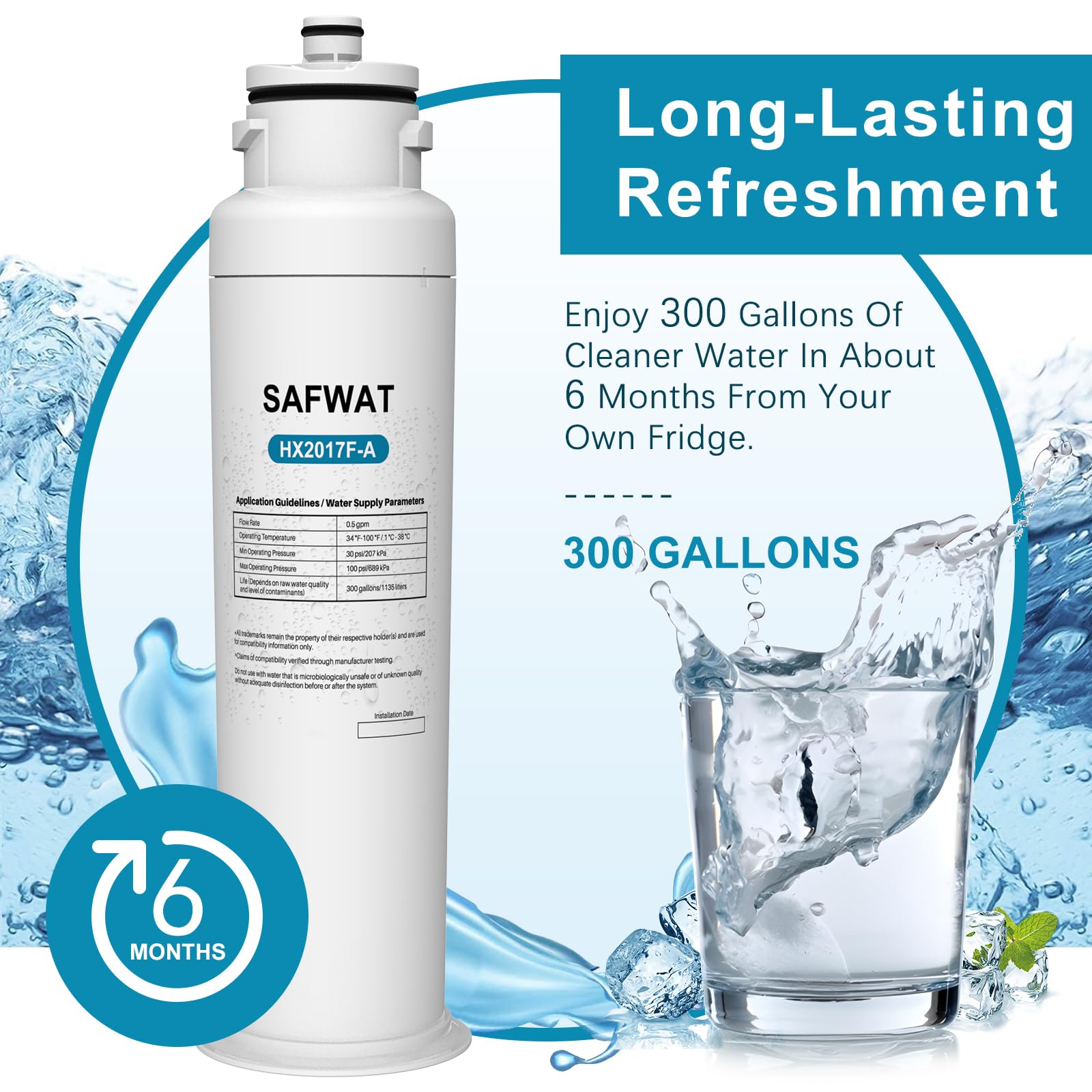 HX2017FR-A/HX2017F-A Water Filter Compatible With - View #8
